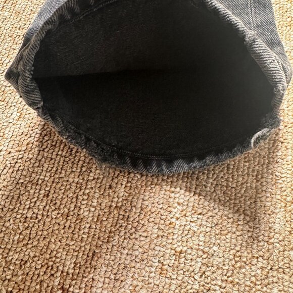 Agolde FEN High Rise Relaxed Taper Womens Denim Jeans Washed Black Shambles 32 - Picture 11 of 16